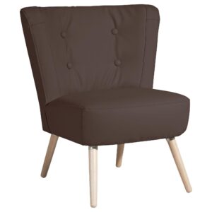 Wohnli Möbelsuche - SESSEL Kassi Bezug Kunstleder Buche natur / braun