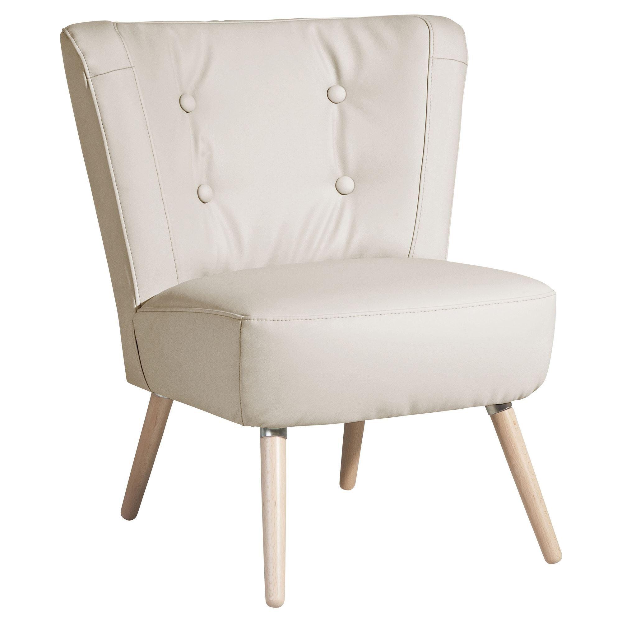 wohnli-moebel-suche-800000928000 Wohnli Möbelsuche - SESSEL Kassi Bezug Kunstleder Buche natur / beige