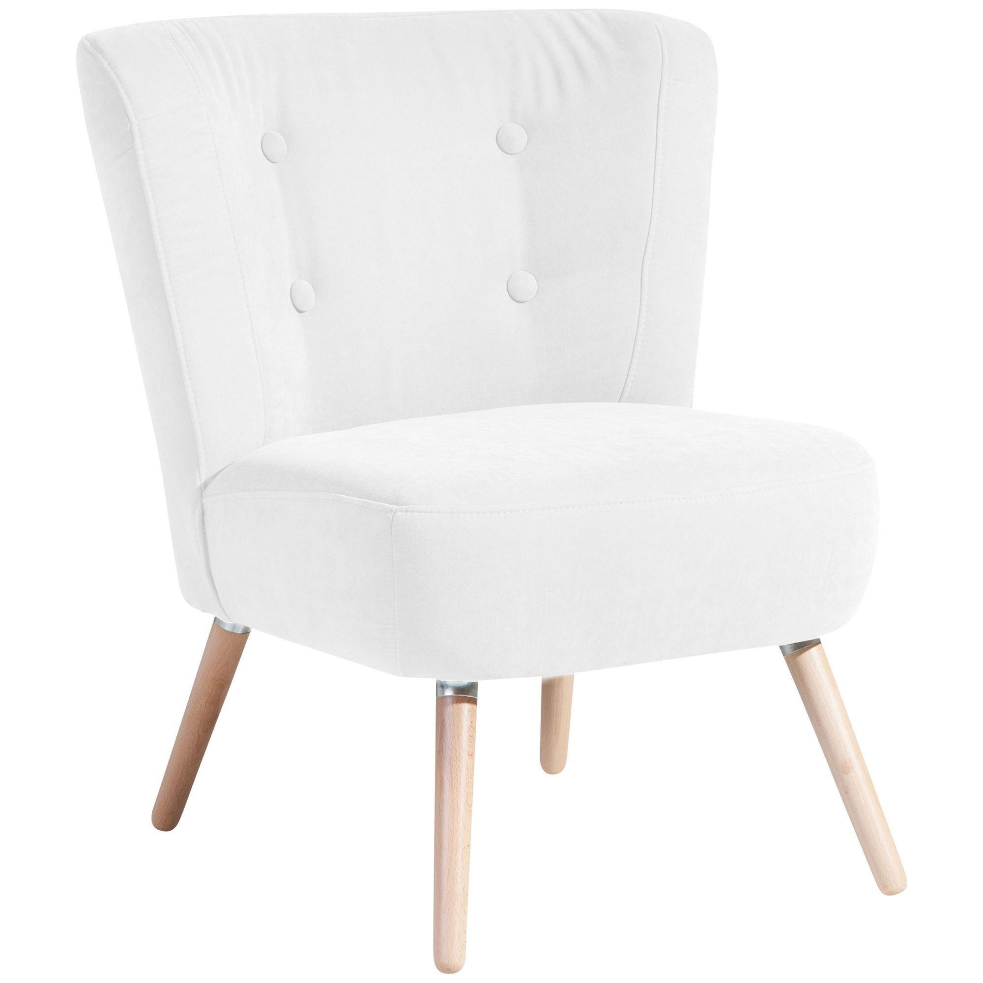 wohnli-moebel-suche-800000928023 Wohnli Möbelsuche - SESSEL Kassi Bezug Veloursstoff Buche natur / creme