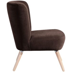 wohnli-moebel-suche-800000928027-1 SESSEL Kassi Bezug Veloursstoff Buche natur / braun Kunststoff 58aufmkessel Möbel > Sessel > Polstersessel Braun