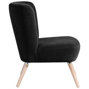 wohnli-moebel-suche-800000928038-1 SESSEL Kassi Bezug Veloursstoff Buche natur / schwarz Kunststoff 58aufmkessel Möbel > Sessel > Polstersessel Schwarz