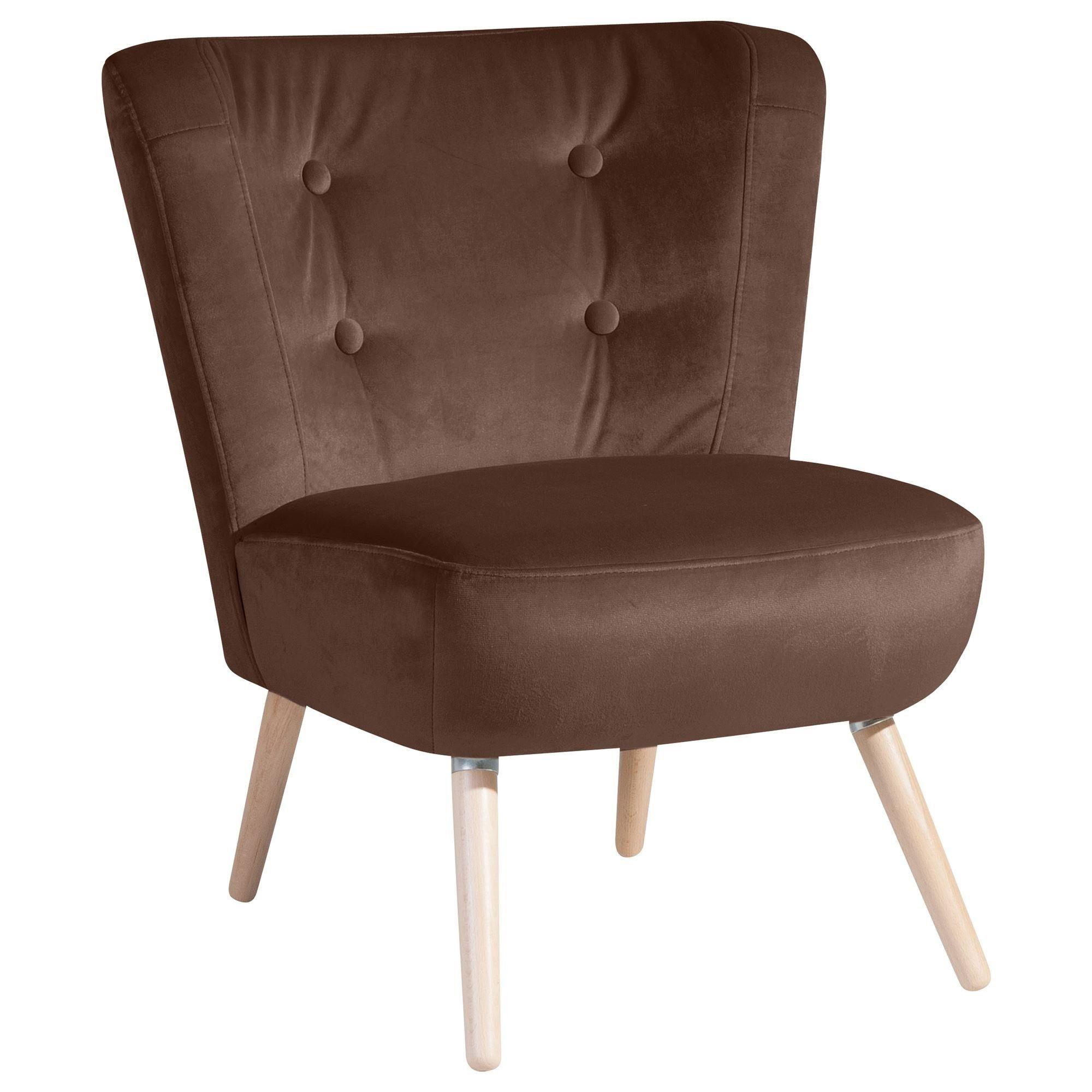 wohnli-moebel-suche-800000928717 Wohnli Möbelsuche - SESSEL Kassi Bezug Samtvelours Buche natur / braun