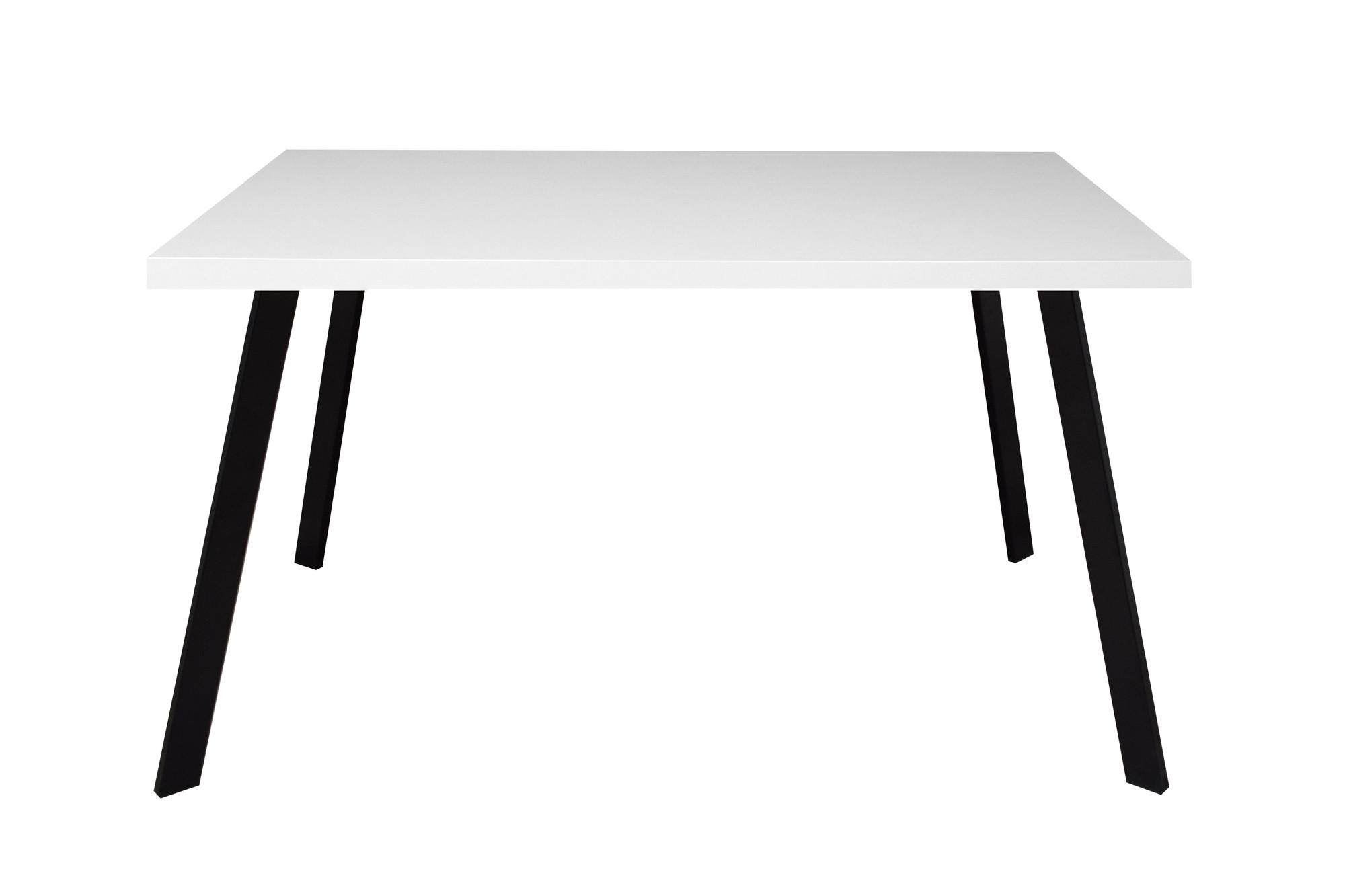 Wohnli Möbelsuche - ESSTISCH rechteckig Ediva 1 180 x 90 x 75 Esszimmertisch Schwarz/Weiß Matt Lack