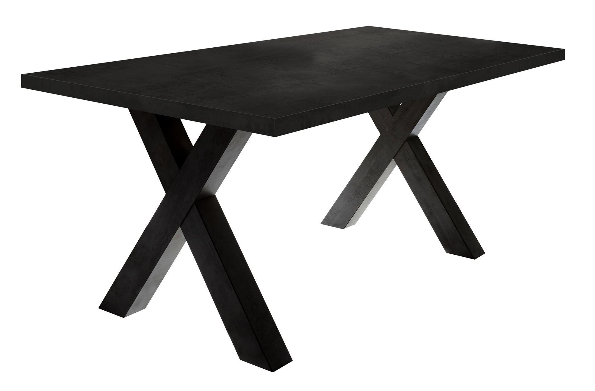 Wohnli Möbelsuche - ESSZIMMERTISCH Eike 8 200 x 100 x 75 Esstisch Schwarzstahl