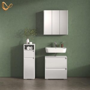 MIDISCHRANK Savuto Weiß 30.2 x 96.3 cm Holzwerkstoff Livinity® Möbel > Schränke > Badezimmerschränke Weiß