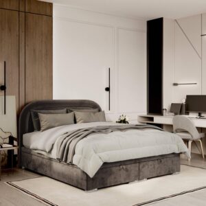 wohnli-moebel-suche-800000932130-1 POLSTERBETT Harmony mit Stauraum 200/200 cm Braun im Lotta Stoff Textil AltaBeds Möbel > Betten > Polsterbetten Braun