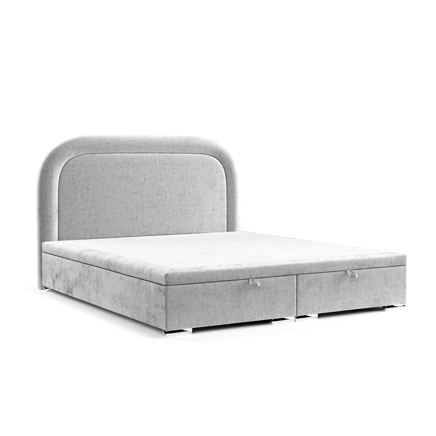 wohnli-moebel-suche-800000932136 Wohnli Möbelsuche - POLSTERBETT Harmony mit Stauraum 120/200 cm Hellgrau im Lotta Stoff