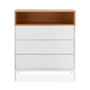 wohnli-moebel-suche-800000933106-1 KOMMODE 80/95/40 Nieve Weiß Holzwerkstoff VS Venta-stock Möbel > Kommoden & Schubladenschränke > Kommoden Weiß