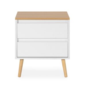 wohnli-moebel-suche-800000933116-1 NACHTTISCH Desi 2 schubladen Weiß Holzwerkstoff VS Venta-stock Möbel > Kommoden & Schubladenschränke > Nachttische Weiß
