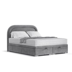 wohnli-moebel-suche-800000933371-1 POLSTERBETT Harmony mit Stauraum 140/200 cm Grau im Uttario Stoff Textil AltaBeds Möbel > Betten > Polsterbetten Grau