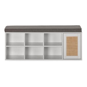SCHUHBANK Rafael farbe Weiß Holzwerkstoff VS Venta-stock Garderoben > Garderobenbänke Weiß