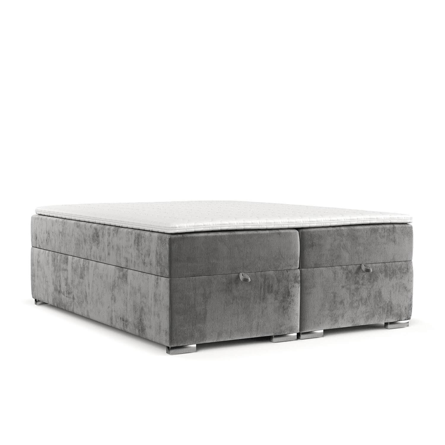 Wohnli Möbelsuche - BOXBETT Reto 180/200 cm Grau im Lotta Stoff