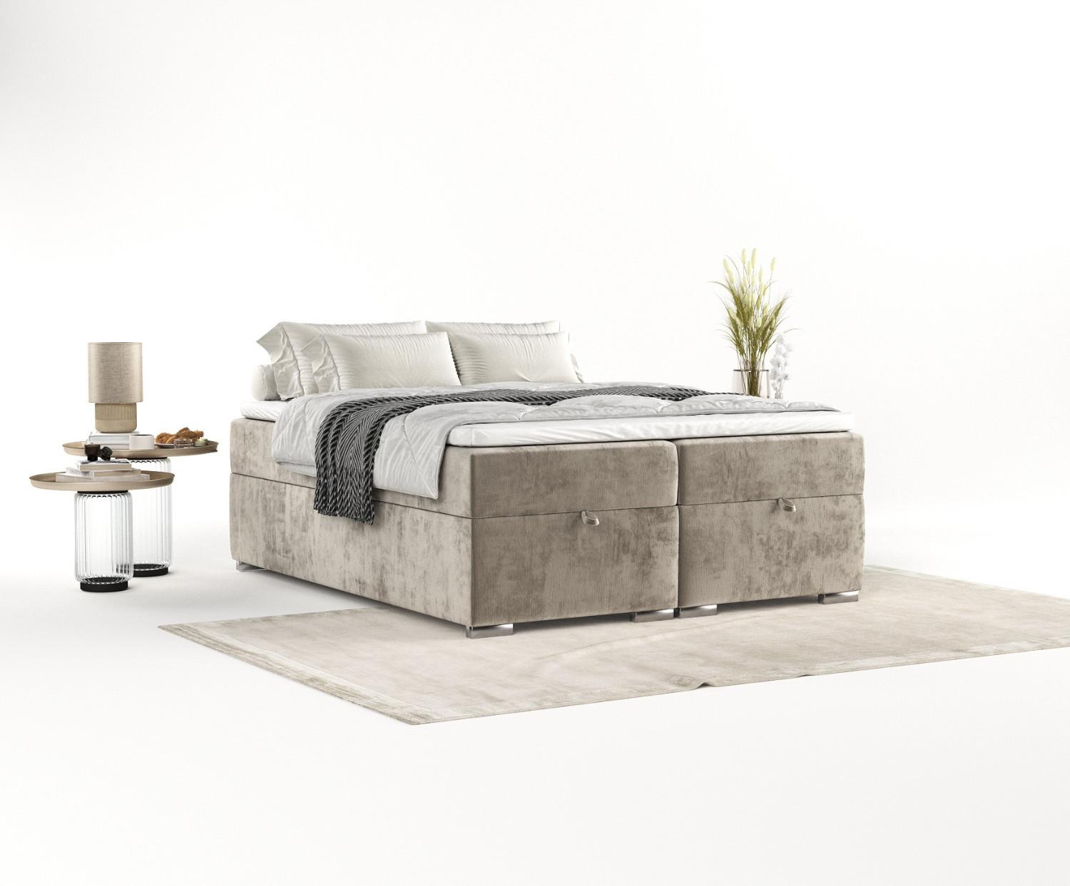 wohnli-moebel-suche-800000934449-1 BOXBETT Reto 180/200 cm Beige im Lotta Stoff Textil AltaBeds Möbel > Betten > Boxspringbetten Beige