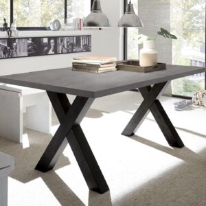 wohnli-moebel-suche-800000934967-1 ESSZIMMERTISCH Eike 8 180 x 90 x 75 Esstisch Schwarzstahl/Graphit Holz 58aufmkessel Möbel > Tische > Esstische Braun