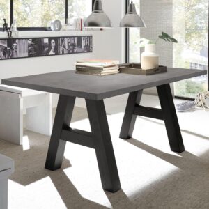 wohnli-moebel-suche-800000935136-1 ESSZIMMERTISCH Elia 8 160 x 90 x 75 Esstisch Schwarzstahl/Graphit Holz 58aufmkessel Möbel > Tische > Esstische Grau