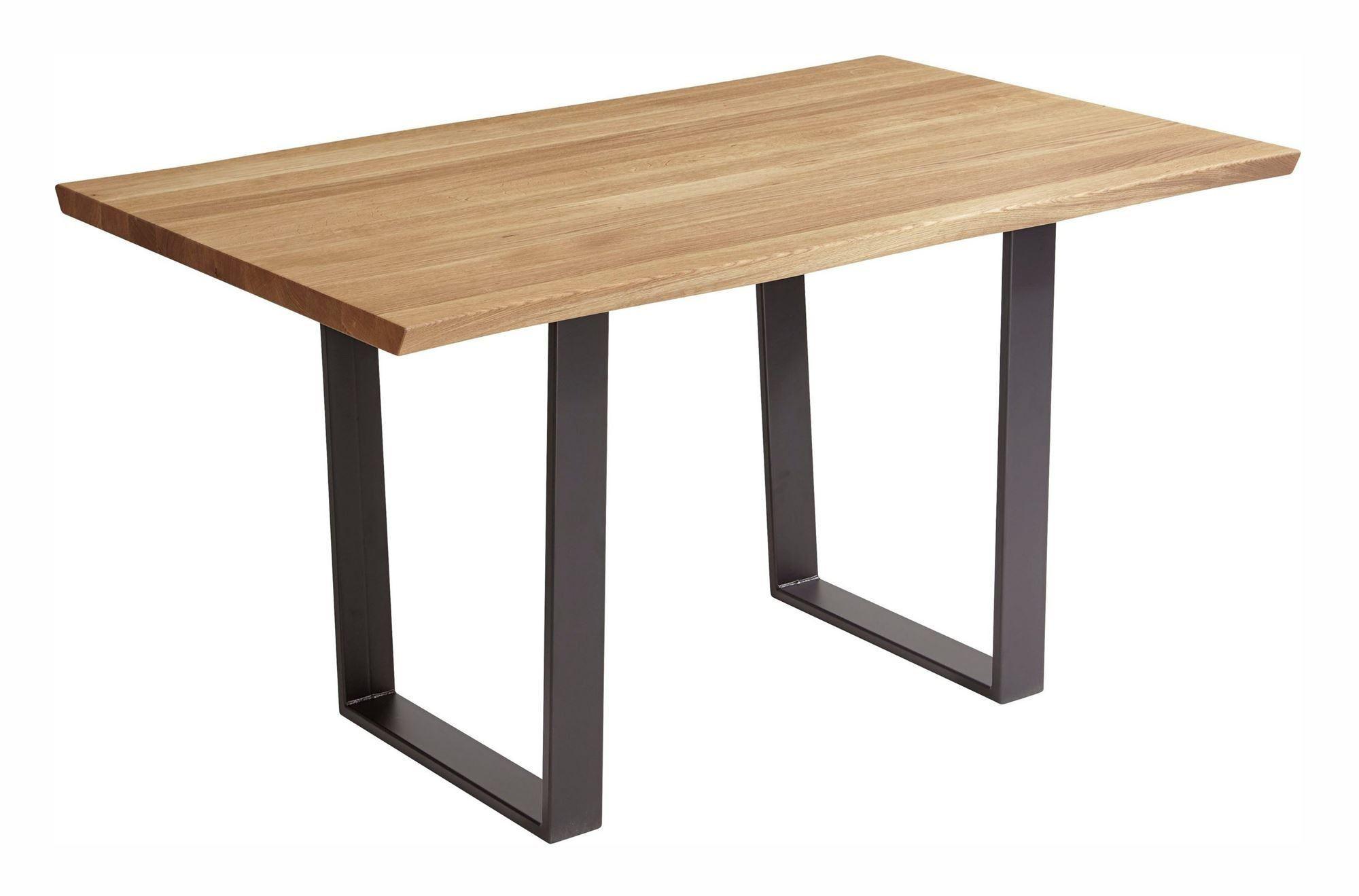 wohnli-moebel-suche-800000935363 Wohnli Möbelsuche - ESSZIMMERTISCH Massiv Daphene 180 x 90 x 75 Esstisch Holz massiv Wildeiche geölt/Schwarz