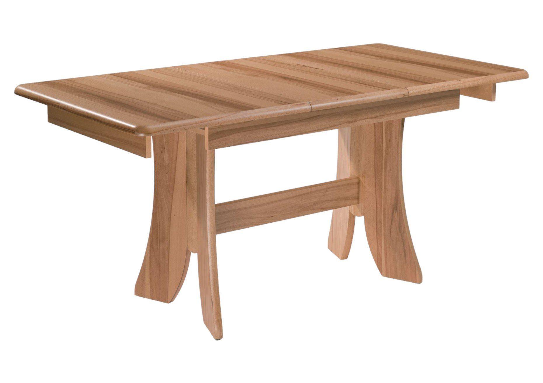 ESSTISCH ausziehbar Darya 120 x 80 x 75 Esszimmertisch Kernbuche lackiert Holz 58aufmkessel Möbel > Tische > Esstische Braun