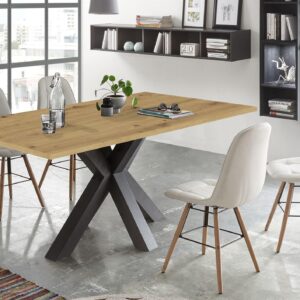wohnli-moebel-suche-800000935401-1 ESSZIMMERTISCH Ela 2 140 x 90 x 75 Esstisch Graphit/Asteiche Holz 58aufmkessel Möbel > Tische > Esstische Braun