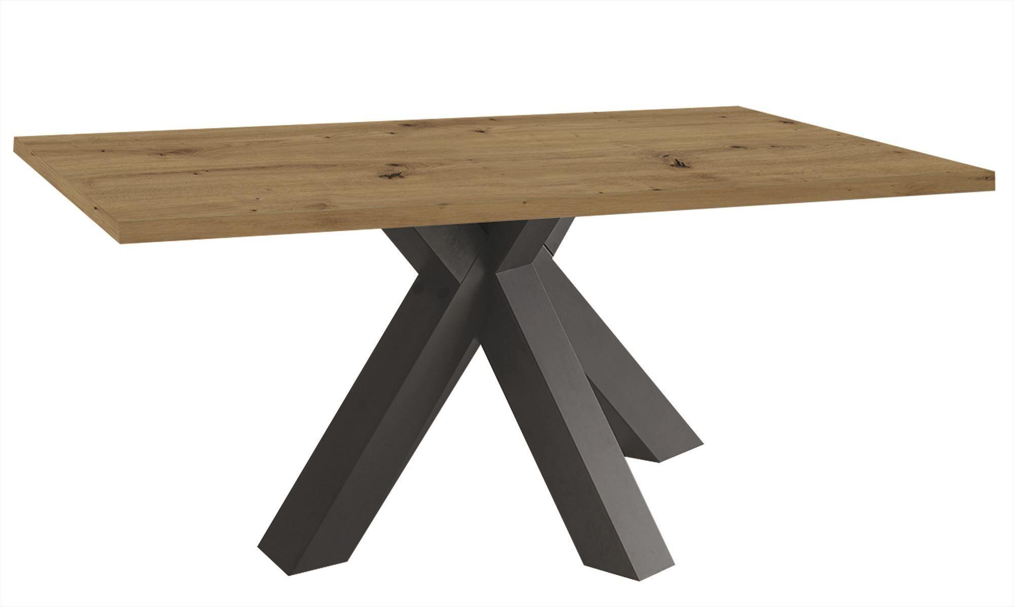 Wohnli Möbelsuche - ESSZIMMERTISCH Ela 2 140 x 90 x 75 Esstisch Graphit/Asteiche