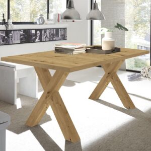ESSTISCH ausziehbar Eike 1 140 x 90 x 75 Esszimmertisch Asteiche Holz 58aufmkessel Möbel > Tische > Esstische Braun