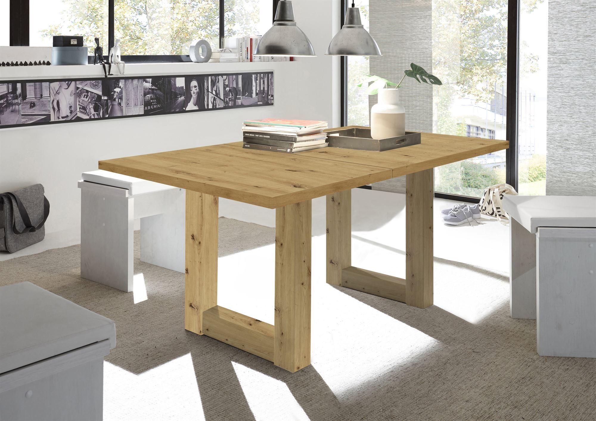 ESSTISCH ausziehbar Eila 1 140 x 90 x 75 Esszimmertisch Asteiche Holz 58aufmkessel Möbel > Tische > Esstische Braun