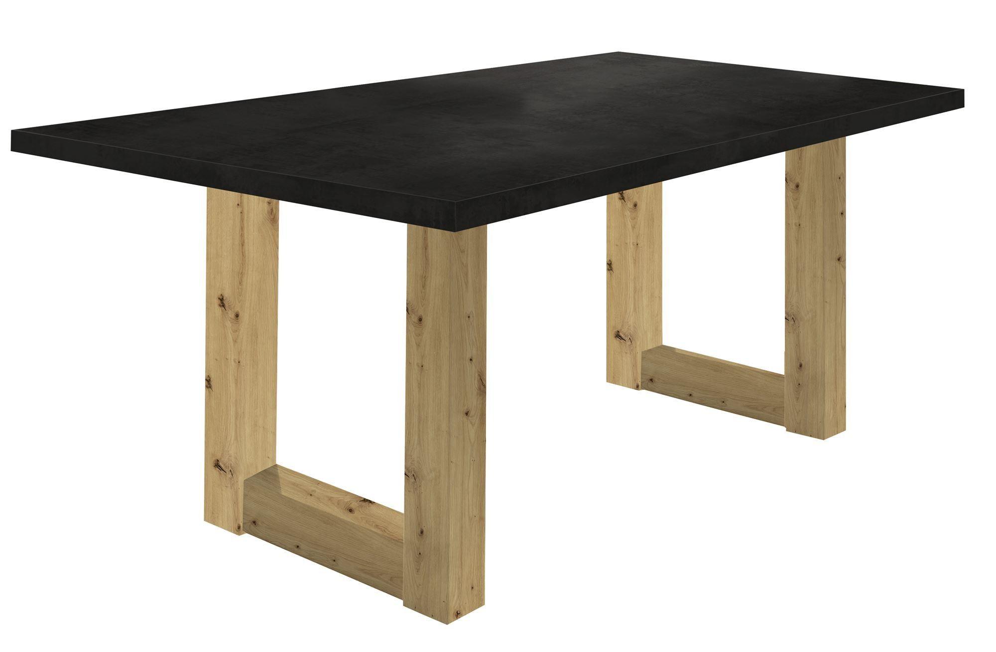 wohnli-moebel-suche-800000935461 Wohnli Möbelsuche - ESSZIMMERTISCH Eila 2 180 x 90 x 75 Esstisch Asteiche/Schwarzstahl