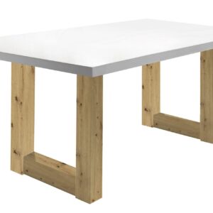 Wohnli Möbelsuche - ESSZIMMERTISCH Eila 2 160 x 90 x 75 Esstisch Asteiche/Weiß Matt Lack
