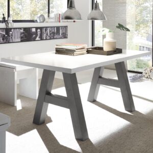wohnli-moebel-suche-800000935638-1 ESSZIMMERTISCH Elia 4 140 x 90 x 75 Esstisch Graphit/Weiß Matt Lack Holz 58aufmkessel Möbel > Tische > Esstische Weiß