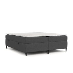 Wohnli Möbelsuche - BOXBETT Theo 180/200 cm Anthrazit im Megan Stoff