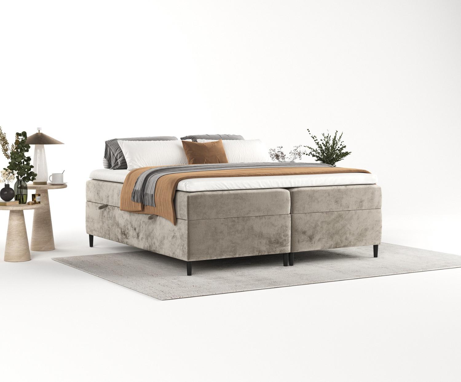wohnli-moebel-suche-800000936416-1 BOXBETT Theo 120/200 cm Beige im Lotta Stoff Textil AltaBeds Möbel > Betten > Boxspringbetten Beige