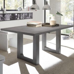 ESSZIMMERTISCH Eila 4 140 x 90 x 75 Esstisch Graphit Holz 58aufmkessel Möbel > Tische > Esstische Grau