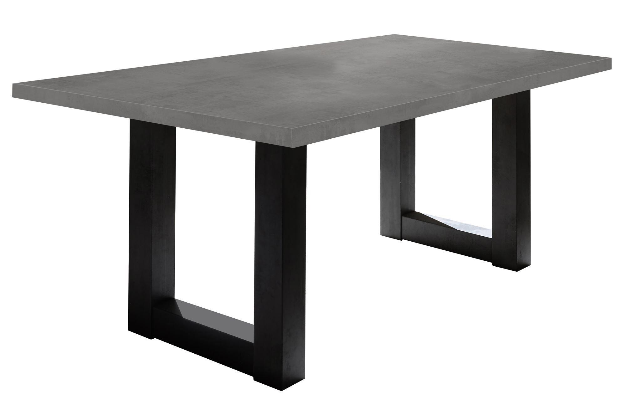 wohnli-moebel-suche-800000939017 Wohnli Möbelsuche - ESSZIMMERTISCH Eila 8 140 x 90 x 75 Esstisch Schwarzstahl/Graphit