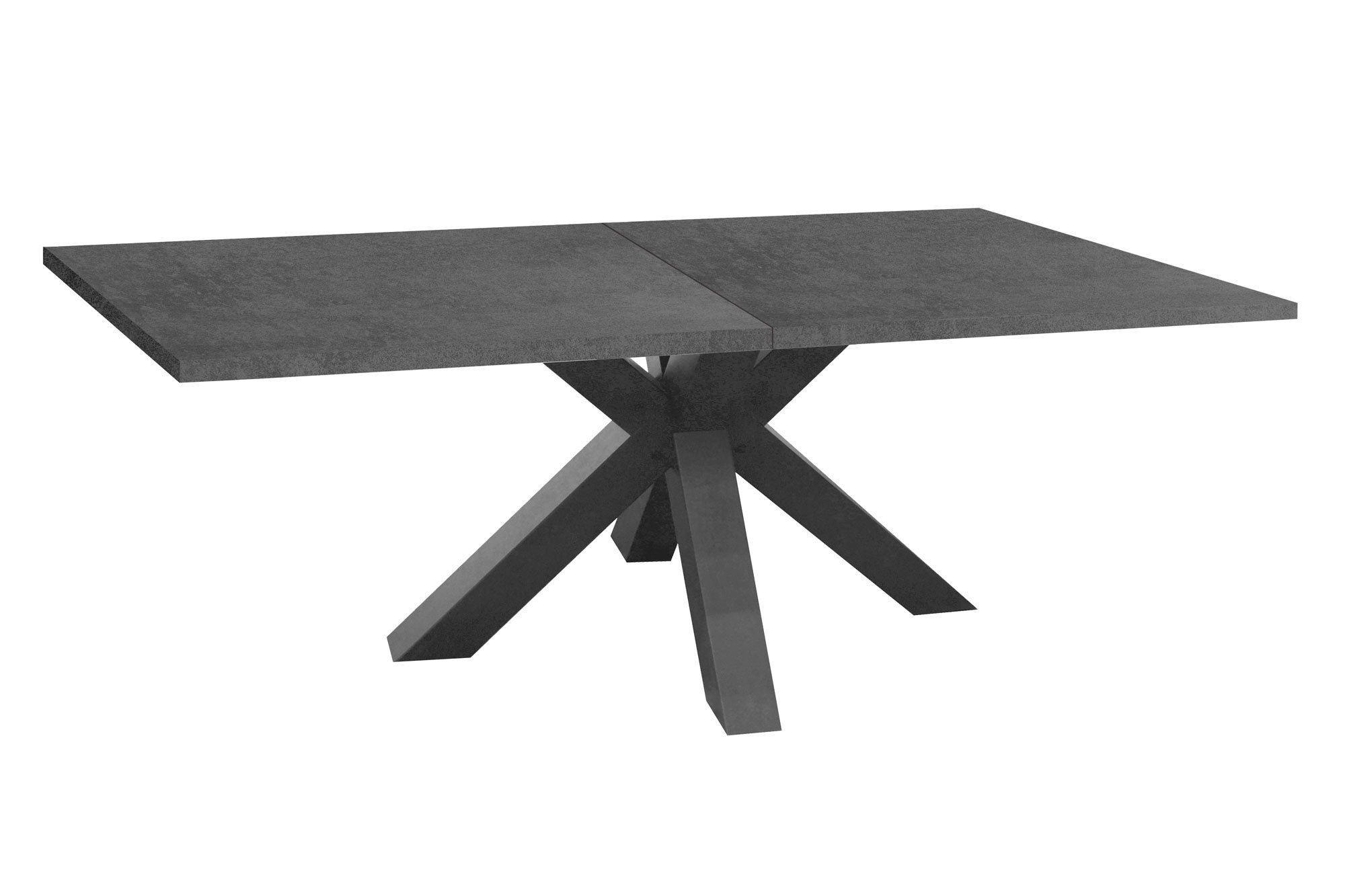 Wohnli Möbelsuche - ESSTISCH ausziehbar Ela 1 140 x 90 x 75 Esszimmertisch Graphit