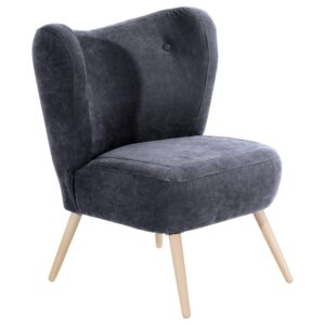 wohnli-moebel-suche-800000939126 Wohnli Möbelsuche - SESSEL Kathy Bezug Veloursstoff Buche natur / anthrazit