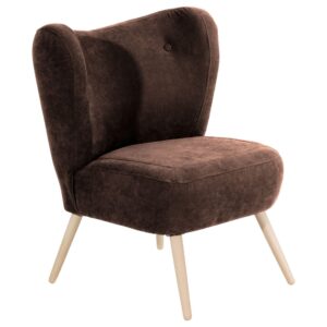 wohnli-moebel-suche-800000939128 Wohnli Möbelsuche - SESSEL Kathy Bezug Veloursstoff Buche natur / braun