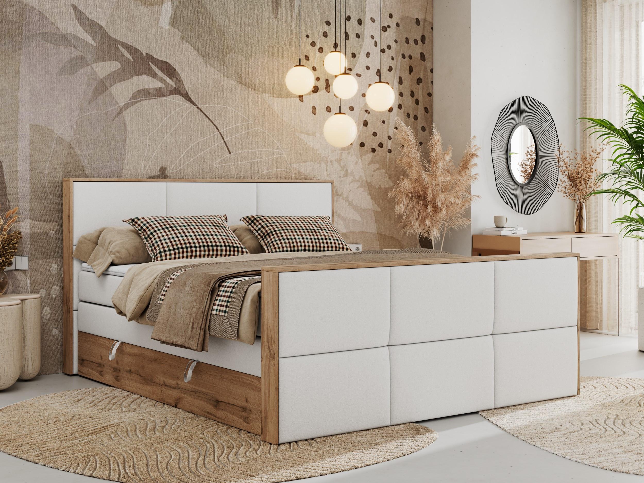 wohnli-moebel-suche-800000939392-1 BOXSPRINGBETT ALBERO 2 KING DUO 120/200 Weiß Kunstleder - H4 Textil MKS Möbel > Betten > Boxspringbetten Weiß