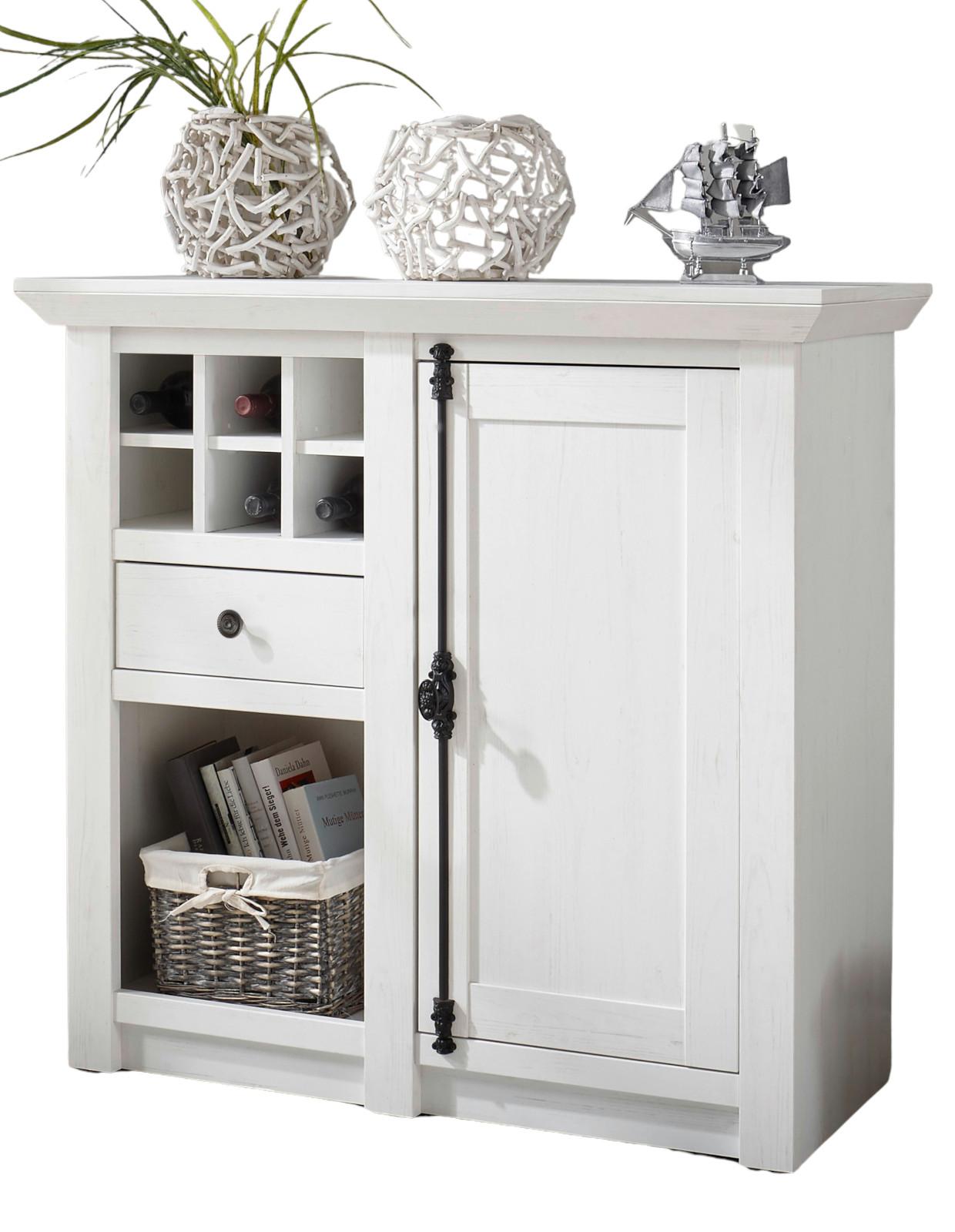Wohnli Möbelsuche - KOMMODE Pinie weiß Landhaus 105 cm