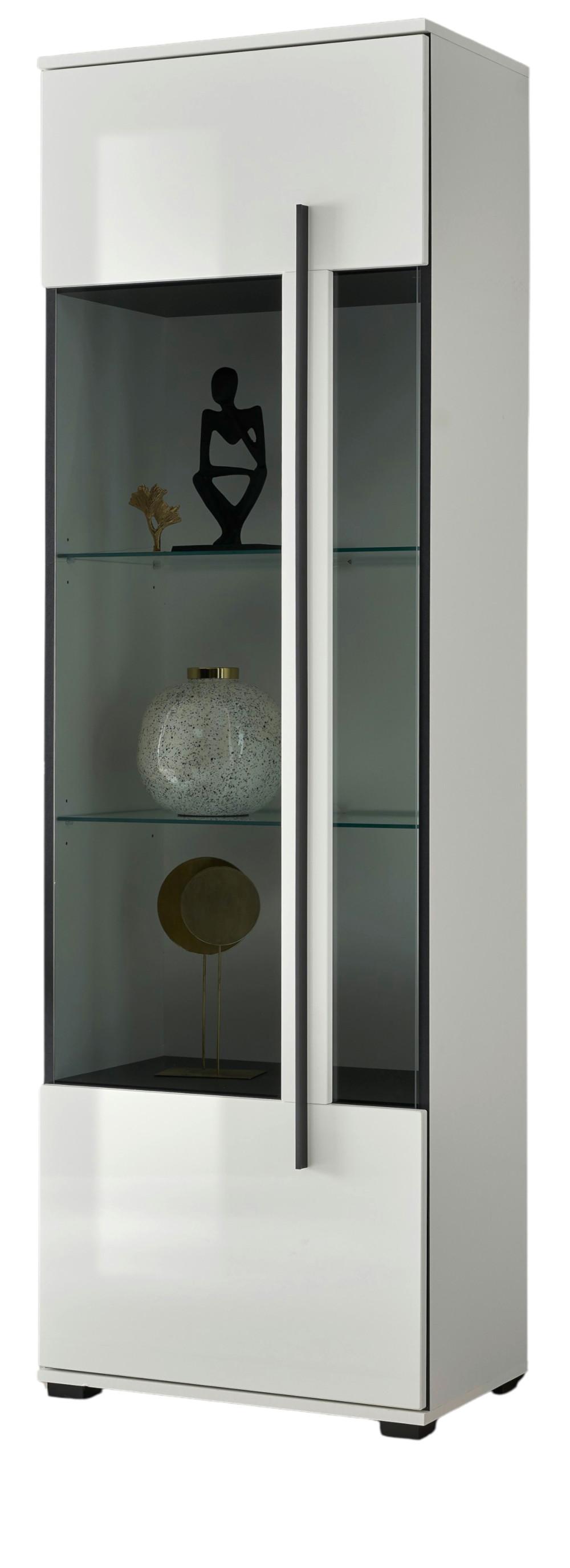 wohnli-moebel-suche-800000940072 Wohnli Möbelsuche - VITRINE weiß Hochglanz 60 x 200 cm