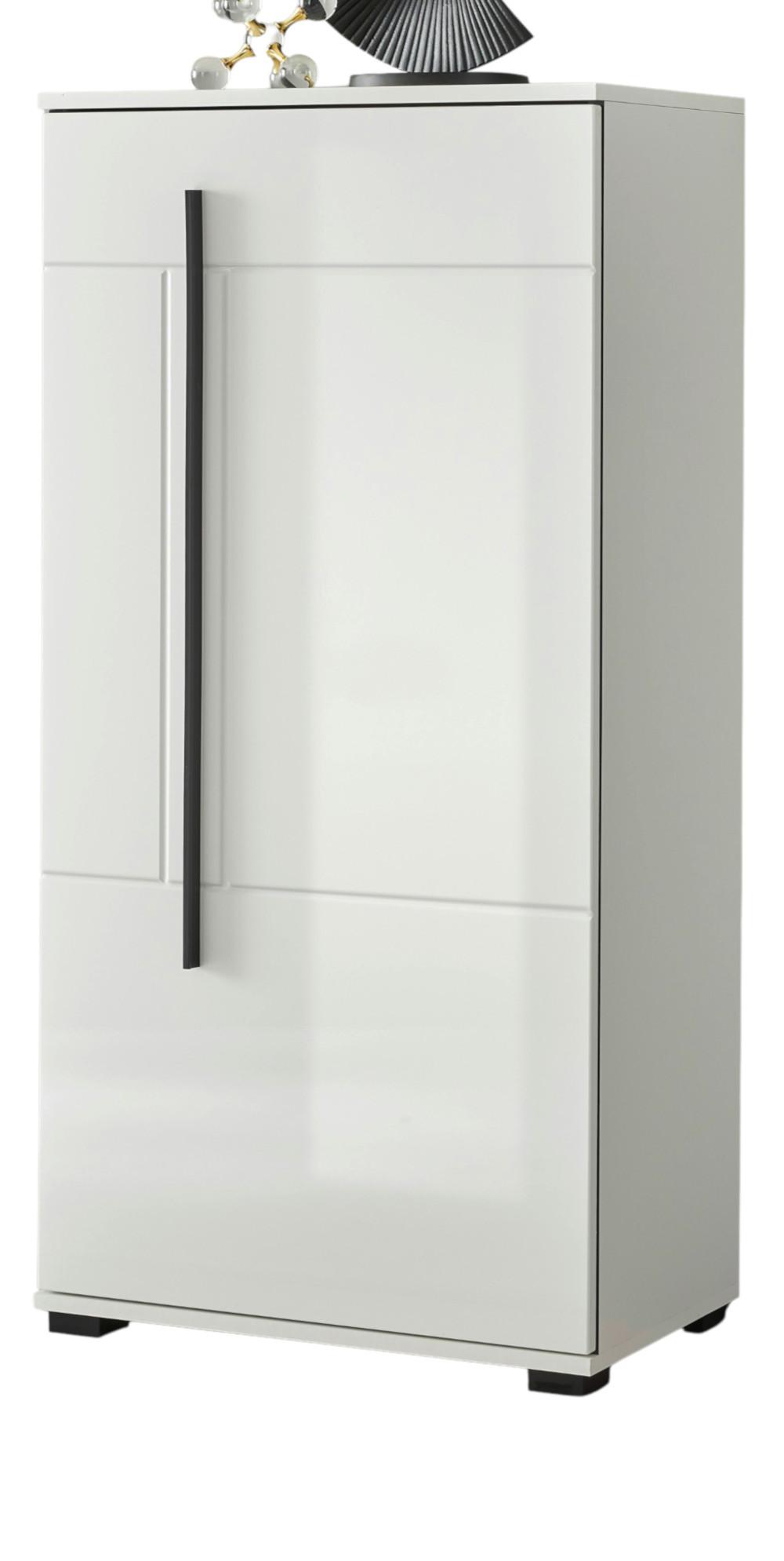 Wohnli Möbelsuche - KOMMODE weiß Hochglanz 60 x 126 cm