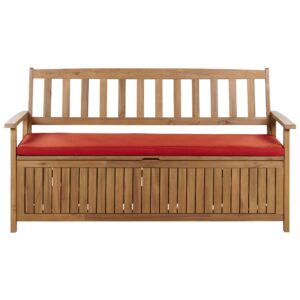 Wohnli Möbelsuche - GARTENBANK 3-Sitzer Heller Holzfarbton Sovana