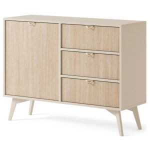 wohnli-moebel-suche-800000940959 Wohnli Möbelsuche - KOMMODE FORESTA 106/80/38 cm mit 3 Schubladen 1 Türen Beige