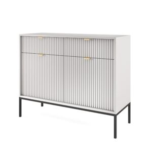 wohnli-moebel-suche-800000941014 Wohnli Möbelsuche - KOMMODE STELLARE 104/83/39 cm mit 2 Schubladen 2 Türen Grau
