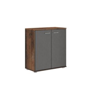 Wohnli Möbelsuche - KOMMODE MICHELE 71/75/35 cm mit 2 Türen Braun