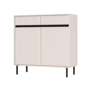 wohnli-moebel-suche-800000941016 Wohnli Möbelsuche - KOMMODE OSTIA 100/100/40 cm mit 2 Schubladen 2 Türen Beige