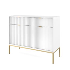 wohnli-moebel-suche-800000941036 Wohnli Möbelsuche - KOMMODE STELLARE 104/83/39 cm mit 2 Schubladen 2 Türen Weiß