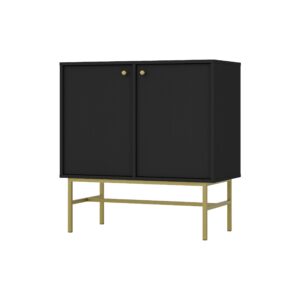 wohnli-moebel-suche-800000941056 Wohnli Möbelsuche - KOMMODE TORINO 84/86/41 cm mit 2 Türen Graphitfarben