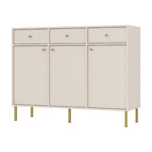 wohnli-moebel-suche-800000941058 Wohnli Möbelsuche - KOMMODE TORINO 125/95/41 cm mit 3 Schubladen 3 Türen Beige