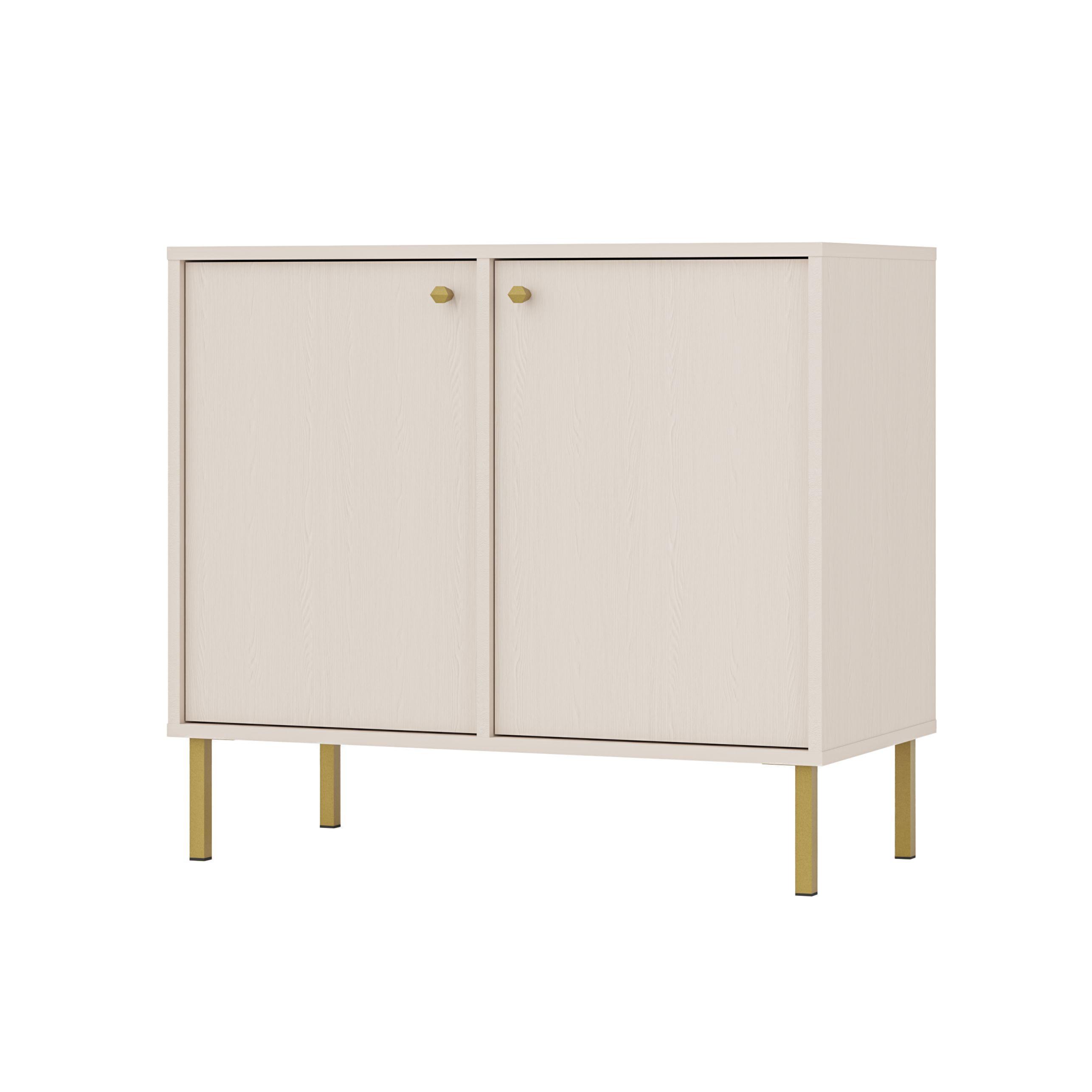 Wohnli Möbelsuche - KOMMODE TORINO 84/74/41 cm mit 2 Türen Beige