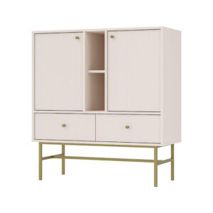 wohnli-moebel-suche-800000941089 Wohnli Möbelsuche - KOMMODE TORINO 100/108/41 cm mit 2 Schubladen 2 Türen Beige