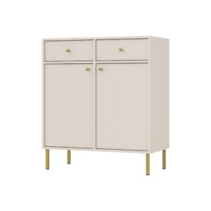 wohnli-moebel-suche-800000941110 Wohnli Möbelsuche - KOMMODE TORINO 84/95/41 cm mit 2 Schubladen 2 Türen Beige